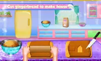 Ginger Bread House Cake Girls Cooking Game Screen Shot 2