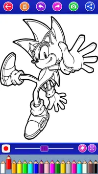 sonni coloring the hedgehog's Screen Shot 5