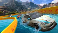 New Impossible Water Surfer Car Games 2019 Screen Shot 3