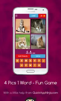 4 Pics 1 Word Fun Game - For Everyone Screen Shot 0
