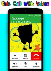 Sponge Call - Kids Phone Screen Shot 3