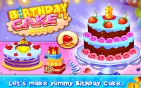День рождения торт Maker  Десерт приготовления игр Screen Shot 0