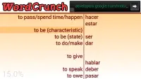 WordCrunch EN-ES Top 100 verbs Screen Shot 0