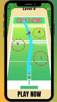 Touchdrawn-Spiel - Fußball zeichnen Screen Shot 1