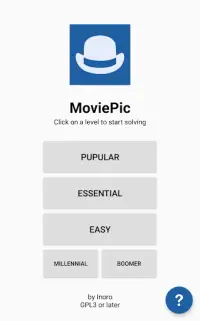 MoviePic - Quiz Screen Shot 0