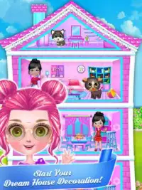 Decorazione casa bambole Giochi design per ragazze Screen Shot 7