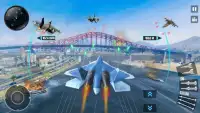 ジェット戦闘機の平面3D - 空の空の戦闘機Sim 2017 Screen Shot 13
