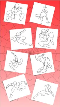 Spider Boy coloring Super Heroes of woman's Screen Shot 2