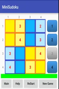 Mini-Sudoku Screen Shot 1
