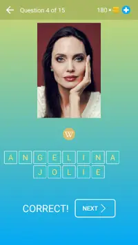 Hollywood Actors: Guess the Celebrity — Quiz, Game Screen Shot 1