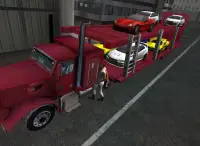 3D araba taşıyıcı kamyon sim Screen Shot 4