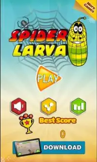 Spider Larva Game Screen Shot 1
