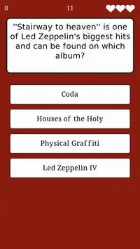 ROCK QUIZ - SONGS AND ARTISTS Screen Shot 12