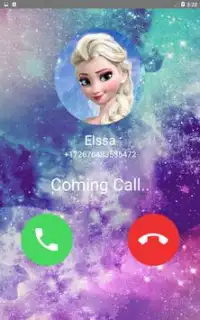 Call from Elssa 📱 Chat   video call (Simulation) Screen Shot 1