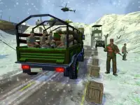 सेना ट्रक सिम्युलेटर - सैन्य ट्रांसपोर्टर खेल Screen Shot 4