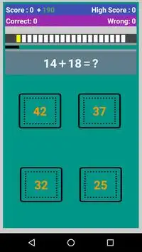 Play Math Quiz Screen Shot 2