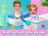 เด็กแรกเกิดทารกหวานฝาแฝด 2: การดูแลทารกและแต่งตัว Screen Shot 1