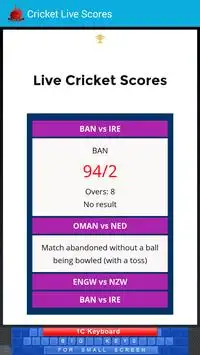 IPL Cricket Live Scores Screen Shot 2