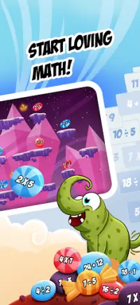 Monster Math 2：楽しい無料の算数ゲーム。学年 幼稚園～5年生向け Screen Shot 1