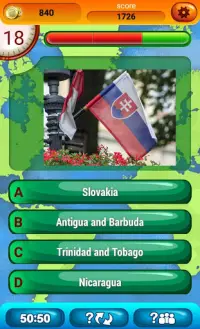 Drapeaux Jeu de Quiz Screen Shot 2