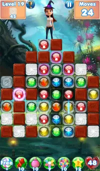 Bubble Girl - Match 3 games and fun puzzles Screen Shot 1