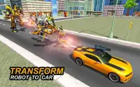 Flying Superhero Car Robot Transform Wars Games Screen Shot 0