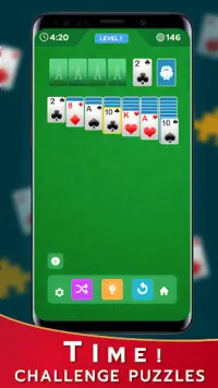 Hard Solitaire -Time Challenge Screen Shot 2