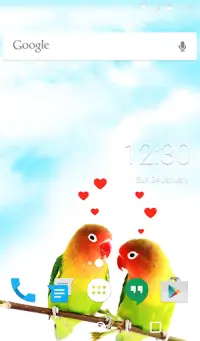 Lovebirds Animated Keyboard   Live Wallpaper Screen Shot 5