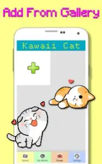 Kawaii Cat Color By Number - Pixel Art Screen Shot 7