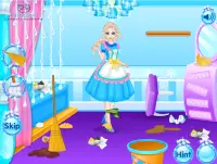 Elsas Clean Up - Dress up games for girls/kids Screen Shot 1