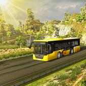 Hill climb bus driving : mountain bus simulator