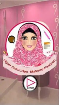 hijab girl salon : spa-make up-fashion Screen Shot 0