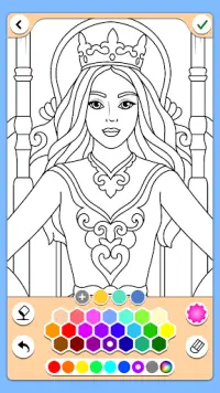 Princess Coloring Game Screen Shot 8