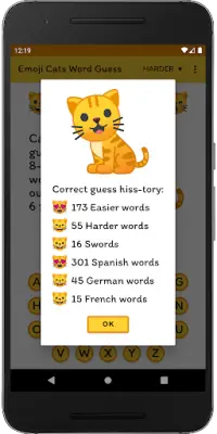 Emoji Cats Word Guess Screen Shot 7