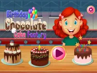 बर्थडे चॉकलेट केक फैक्ट्री: बेकरी शेफ गेम Screen Shot 2