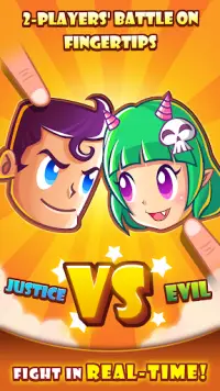 Justice vs Evil(2-Player Duel) Screen Shot 0