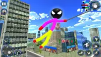 Spider Stickman Rope Hero - Vegas Crime Simulator Screen Shot 0
