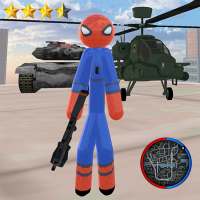 Simulator Pahlawan Tali Spider Stickman: Pahlawan