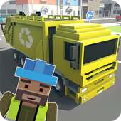 Mr. Blocky Garbage Man SIM