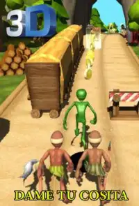Dame tu Cosita Jungle Run - Green Alien Adventures Screen Shot 2