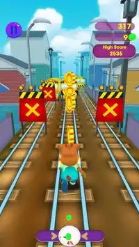 Subway Three Cats Endless Run Screen Shot 0