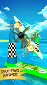 हवाई जहाज पायलट उड़ान सिम्युलेटर 3 डी जेट गेम Screen Shot 1