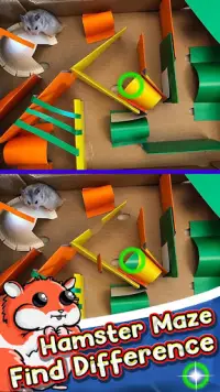 Hamster Maze Find The Differences Screen Shot 0