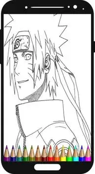 Naruto coloring book Screen Shot 2