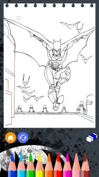 Batmen Coloring Game Screen Shot 2