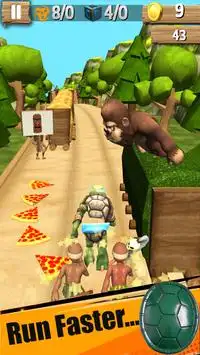 Ninja Subway Turtle Games 🐢 Screen Shot 2