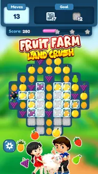 Fruits Farm Land Crush : Puzzle Game Screen Shot 0