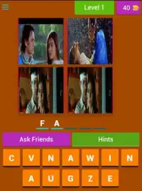 Bollywood Movies Quiz - 4 Vs 1 Screen Shot 12