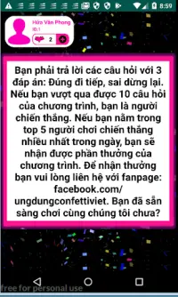 Confetti Việt - Chơi game nhận thưởng Screen Shot 2