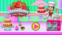 Strawberry Cake Maker: Dessert Chef Kitchen Screen Shot 1